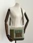 Preview: "Flickenwerk II quer mit Tasche" - SALBEI - LIND - OLIVGRÜN