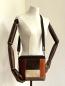 Preview: "Flickenwerk II/6 quer" - Leder - BRAUN - CREME
