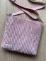 Preview: "Flickenwerk II quer mit Tasche" - ROSA - MAUVE