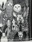 Preview: "Flickenwerk II/5" (creme - schwarz) - TIERE