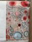 Preview: "Flickenwerk II/4" (beige-creme-rot) - BLUMEN
