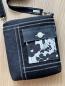 Preview: "Flickenwerk II mit Tasche quer" (schwarz_creme) - BLUMEN