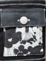 Preview: "Flickenwerk II mit Tasche quer" (schwarz_creme) - BLUMEN