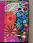 Preview: "Flickenwerk II/4" (schwarz-fuchsia) - BLUMEN