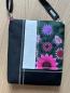 Preview: "Flickenwerk II/4" (schwarz-tanne-creme) - BLUMEN