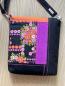 Preview: "Flickenwerk II/5" (schwarz-fuchsia-orange) - BLUMEN