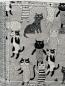 Preview: "Flickenwerk II/5" (grau-schwarz-creme) - KATZEN