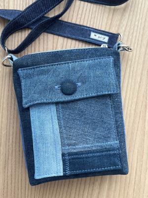 Preview: "Flickenwerk I mit Tasche" - JEANS (Upcycling)