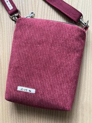 Preview: "Flickenwerk I mit Tasche" - BORDEAUX