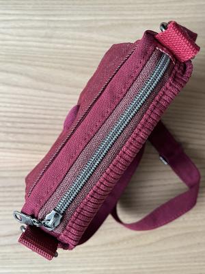 Preview: "Flickenwerk I mit Tasche" - BORDEAUX