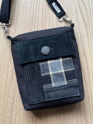 Preview: "Flickenwerk I mit Tasche" - SCHWARZ