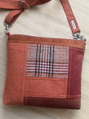 Preview: Flickenwerk II/6 quer - ROST - TERRACOTTA