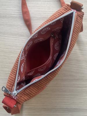 Flickenwerk II/6 quer - ROST - TERRACOTTA