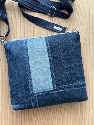 Preview: "Flickenwerk II/4 quer" - JEANS (Upcycling)