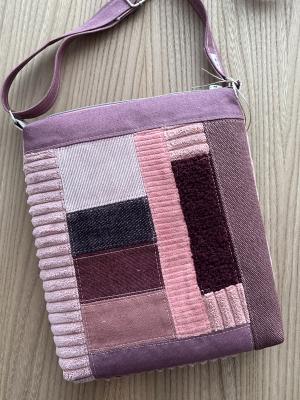 Preview: "Flickenwerk II ´abgespeckt`" - ROSATÖNE - MAUVE - BORDEAUX