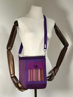 "Flickenwerk II mit Tasche" - LILA - FLIEDER