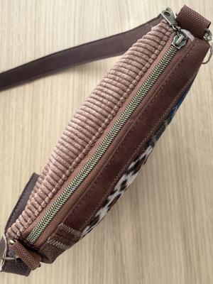 "Flickenwerk II/7" (braun-schwarz-jeans) - LEOPARD