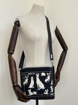 "Flickenwerk II/5 quer" (schwarz) - HUNDE