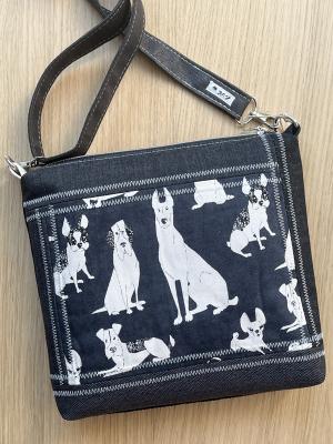 Preview: "Flickenwerk II/5 quer" (schwarz) - HUNDE