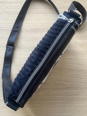 Preview: "Flickenwerk II/5 quer" (schwarz) - HEXEN - Designerstoff von Alexander Henry