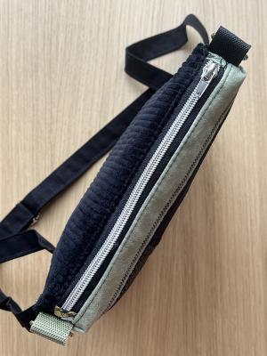 Preview: "Flickenwerk II/5" (schwarz-mint) - A GHASTLIE CHRISTMAS - Designerstoff von Alexander Henry