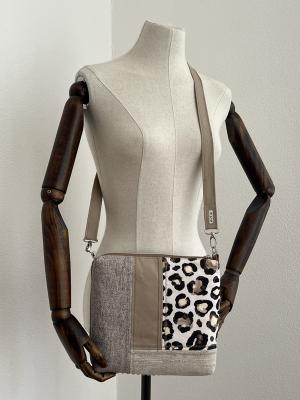 "Flickenwerk II/4 quer" (beige-sand) - LEOPARD