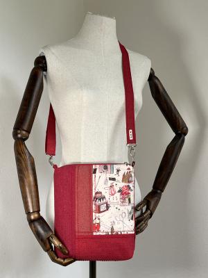 "Flickenwerk II/4" (rot) - ZAUBERSTADT (acufactum-Design)