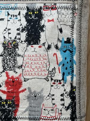 Preview: "Flickenwerk II/5" (beige) - KATZEN