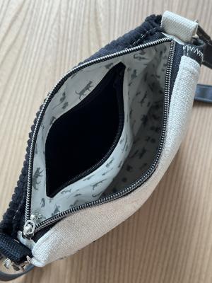"Flickenwerk II/5" (grau-schwarz-creme) - KATZEN