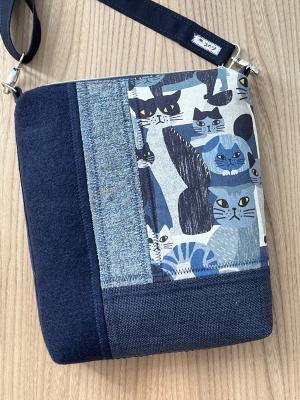 Preview: "Flickenwerk II/4" (blau) - KATZEN