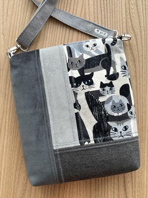 Preview: "Flickenwerk II/4" (grau) - KATZEN