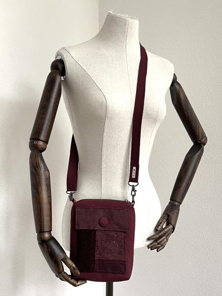 "Flickenwerk I mit Tasche" - BORDEAUX