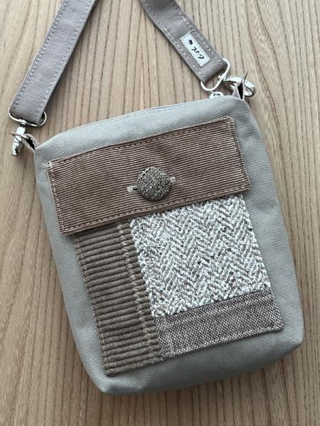 "Flickenwerk I mit Tasche" - TAUPE - BEIGE