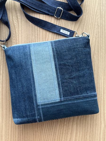"Flickenwerk II/4 quer" - JEANS (Upcycling)