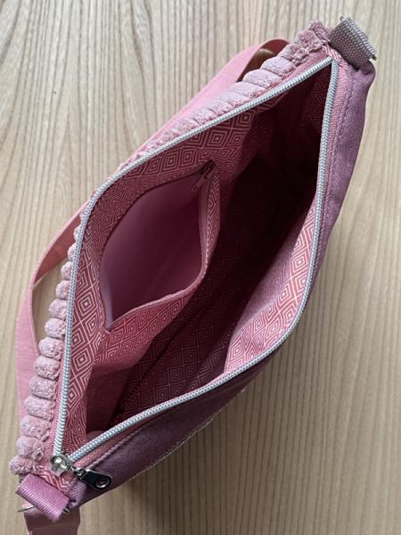 "Flickenwerk IV mit Tasche" - ROSA - MAUVE