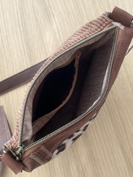 "Flickenwerk II/7" (braun-schwarz-jeans) - LEOPARD