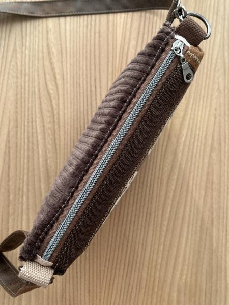 "Flickenwerk II/5 quer" (braun) - KATZEN