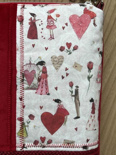 "Flickenwerk II/4" (rot) - LIEBE (acufactum-Design)