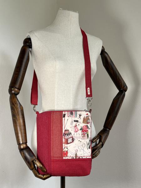 "Flickenwerk II/4" (rot) - ZAUBERSTADT (acufactum-Design)