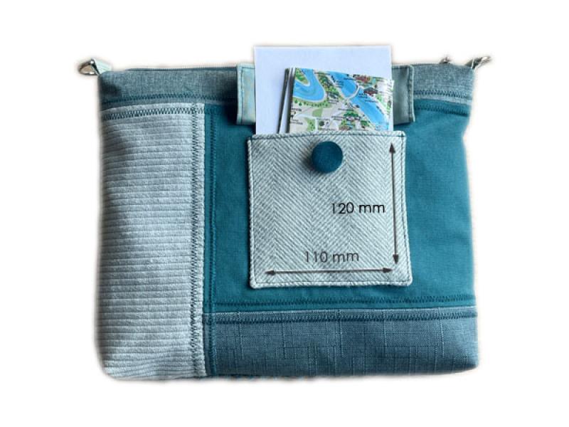 Maße der Aufsatztasche für das Flickenwerk IV