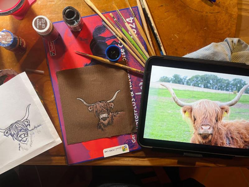 Kuh "Susi" als Wunschmotiv